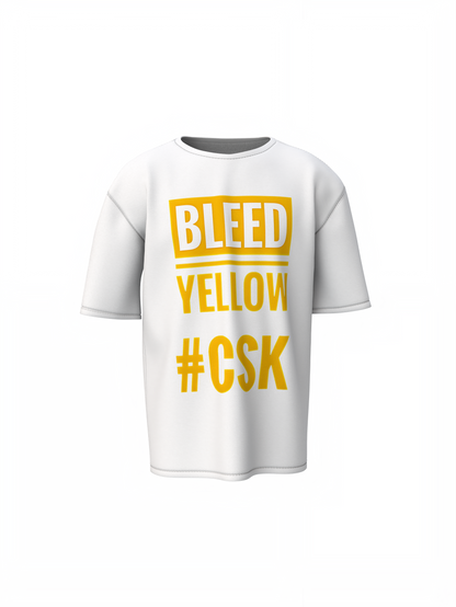 Bleed Yellow Oversized T-Shirts