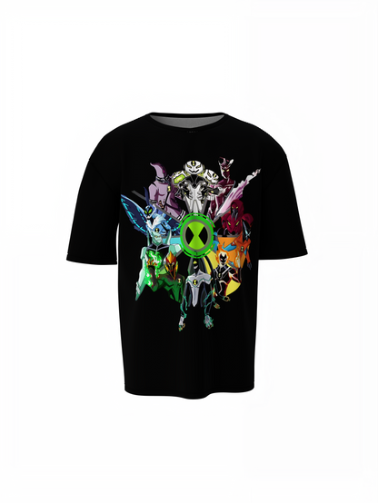 Ben 10 Oversized T-Shirt Stylish Cartoon Streetwear Wear