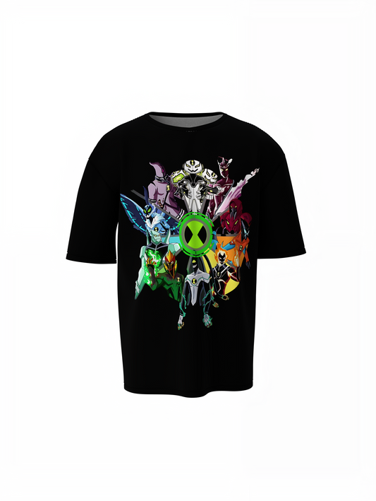 Ben 10 Oversized T-Shirt Stylish Cartoon Streetwear Wear