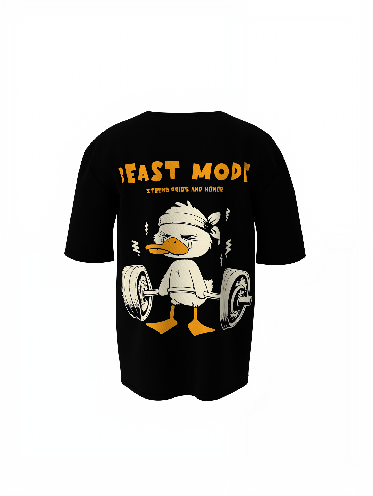 Duck Beast Mode Oversized T-Shirts Trendy Casual Style Tee