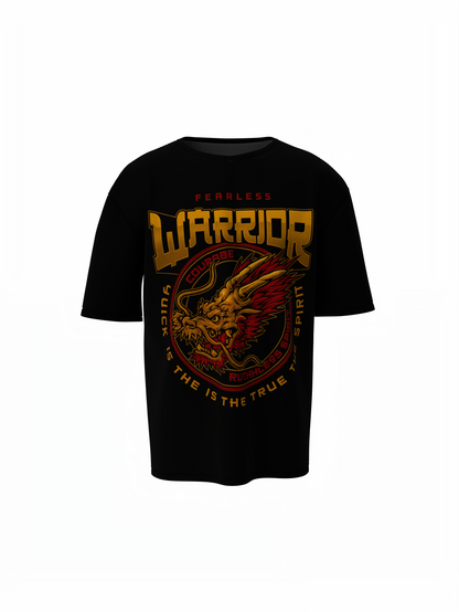 Fearless Warrior Oversized T-Shirt, Premium Streetwear Style