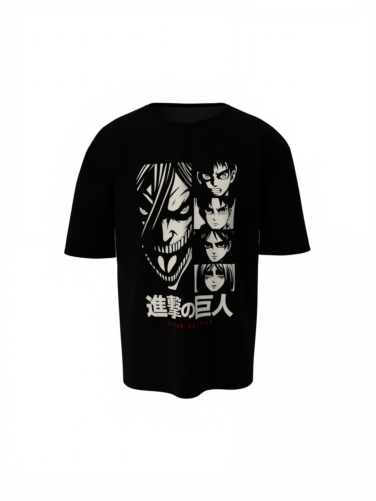 Main Characters Oversized T-Shirt – Bold Graphic Design