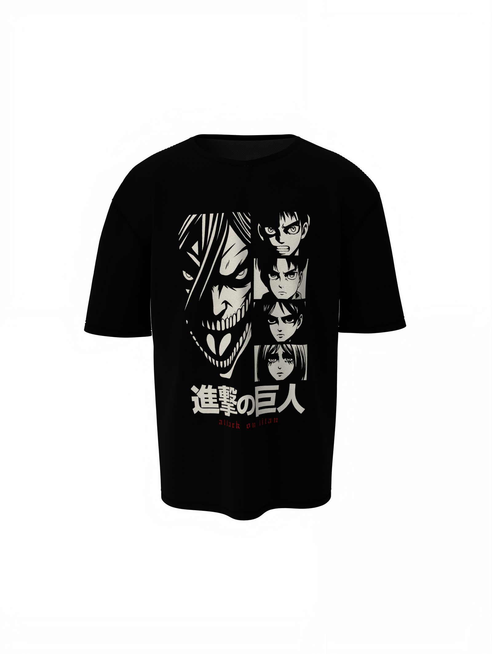 Main Characters Oversized T-Shirt – Bold Graphic Design