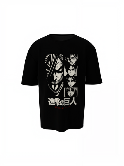 Main Characters Oversized T-Shirt – Bold Graphic Design