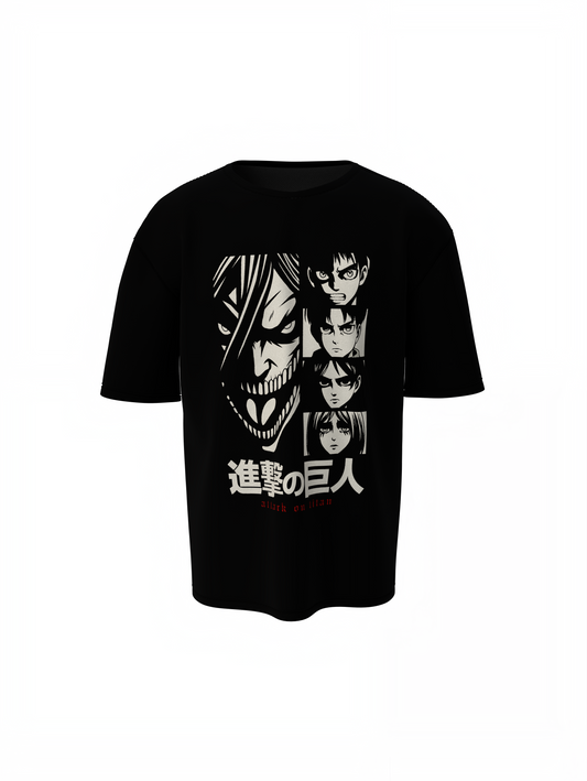 Main Characters Oversized T-Shirt – Bold Graphic Design