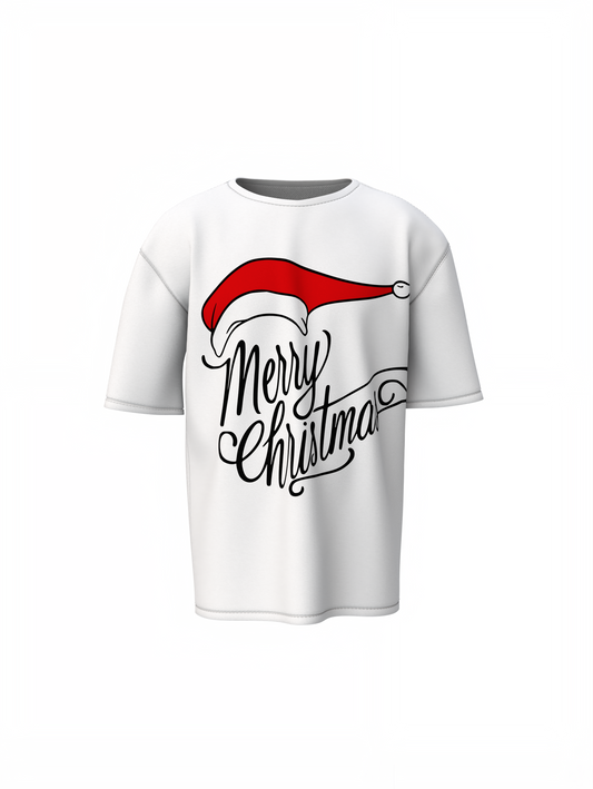 Merry Christmas Oversized T-Shirts for Comfy Holiday Style