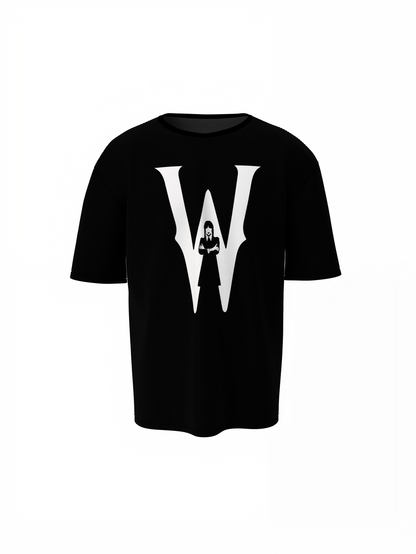 Wednesday Black Oversized T-Shirt for Modern Urban Style Tee