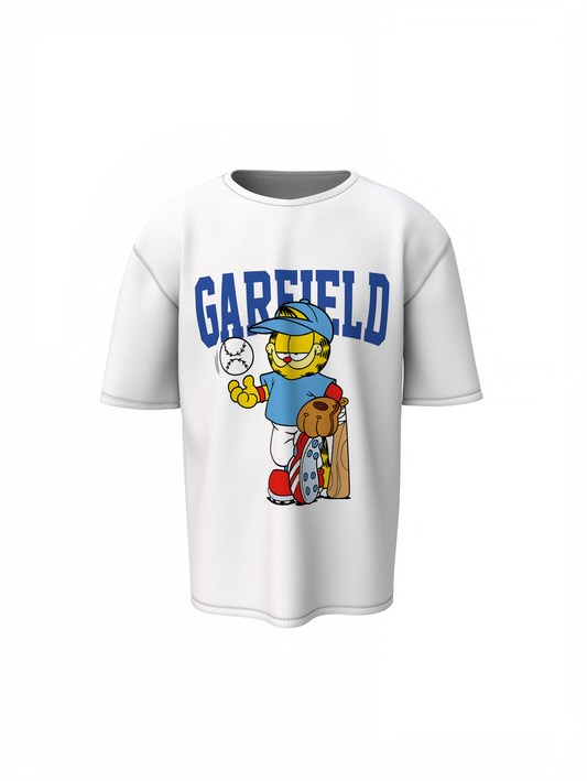 Baseball Garfield Oversized T-Shirts