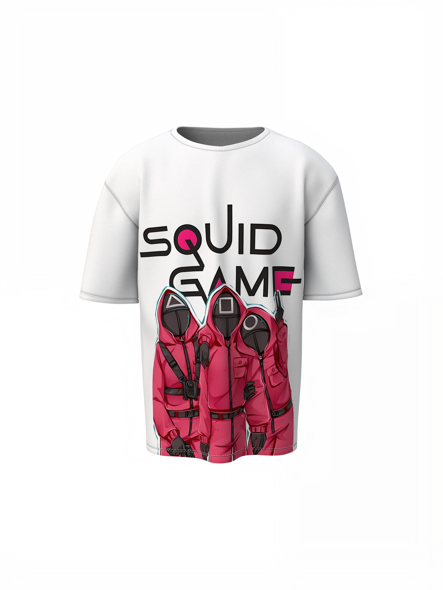 Squid Game Team Oversized T-Shirt Bold Pop Culture Style