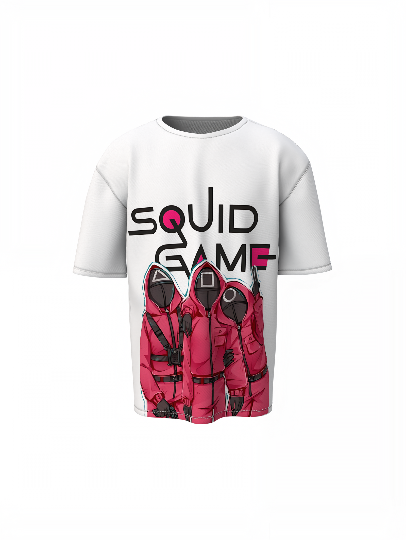 Squid Game Team Oversized T-Shirt Bold Pop Culture Style