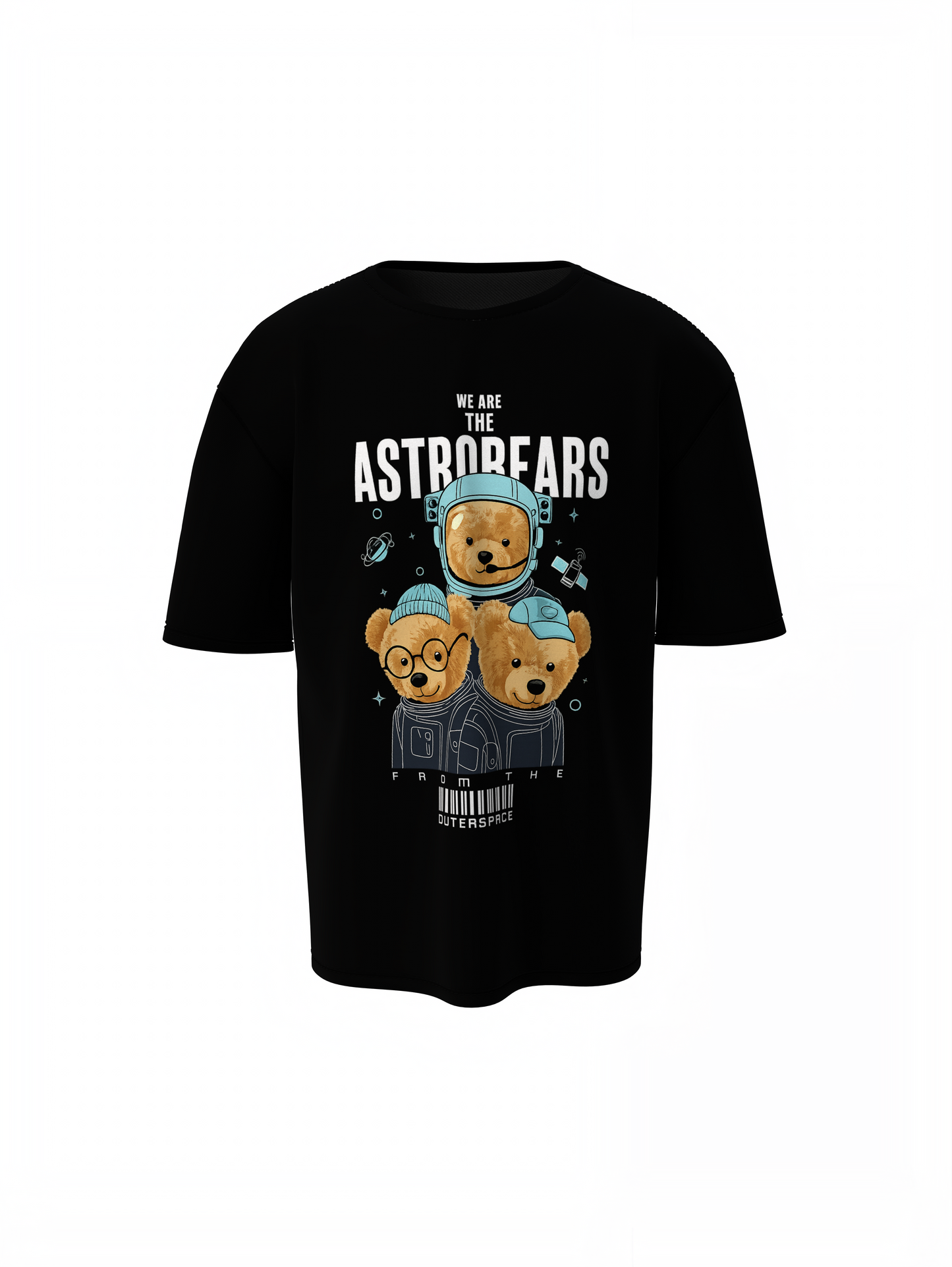 Astrobears Oversized T-Shirts Cosmics Streetwear Fashion