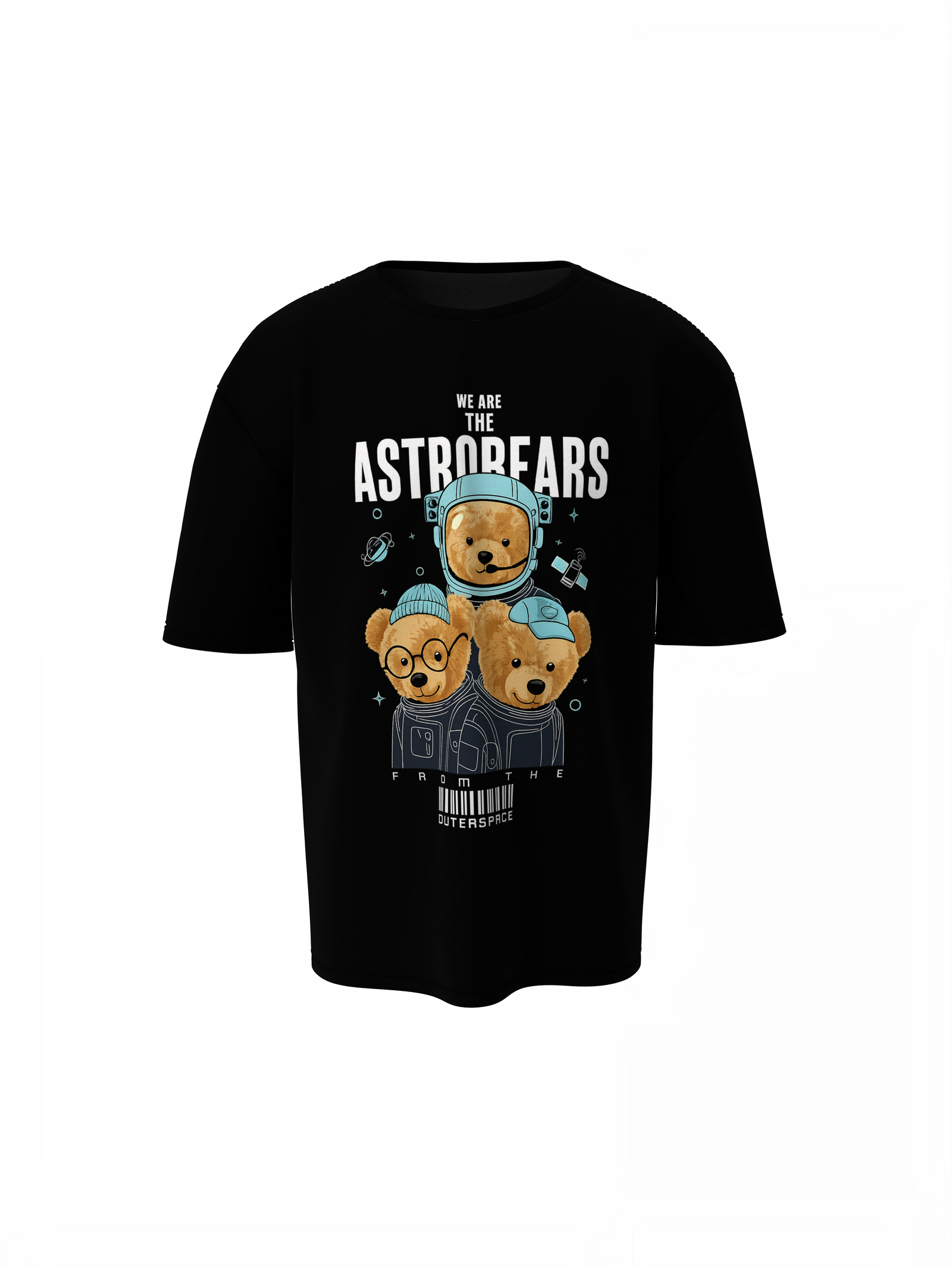 Astrobears Oversized T-Shirts Cosmics Streetwear Fashion
