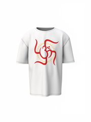 Om And Sun Oversized T-Shirts