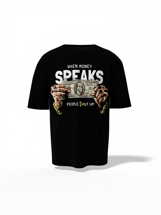 Money Speaks Oversized T-Shirt