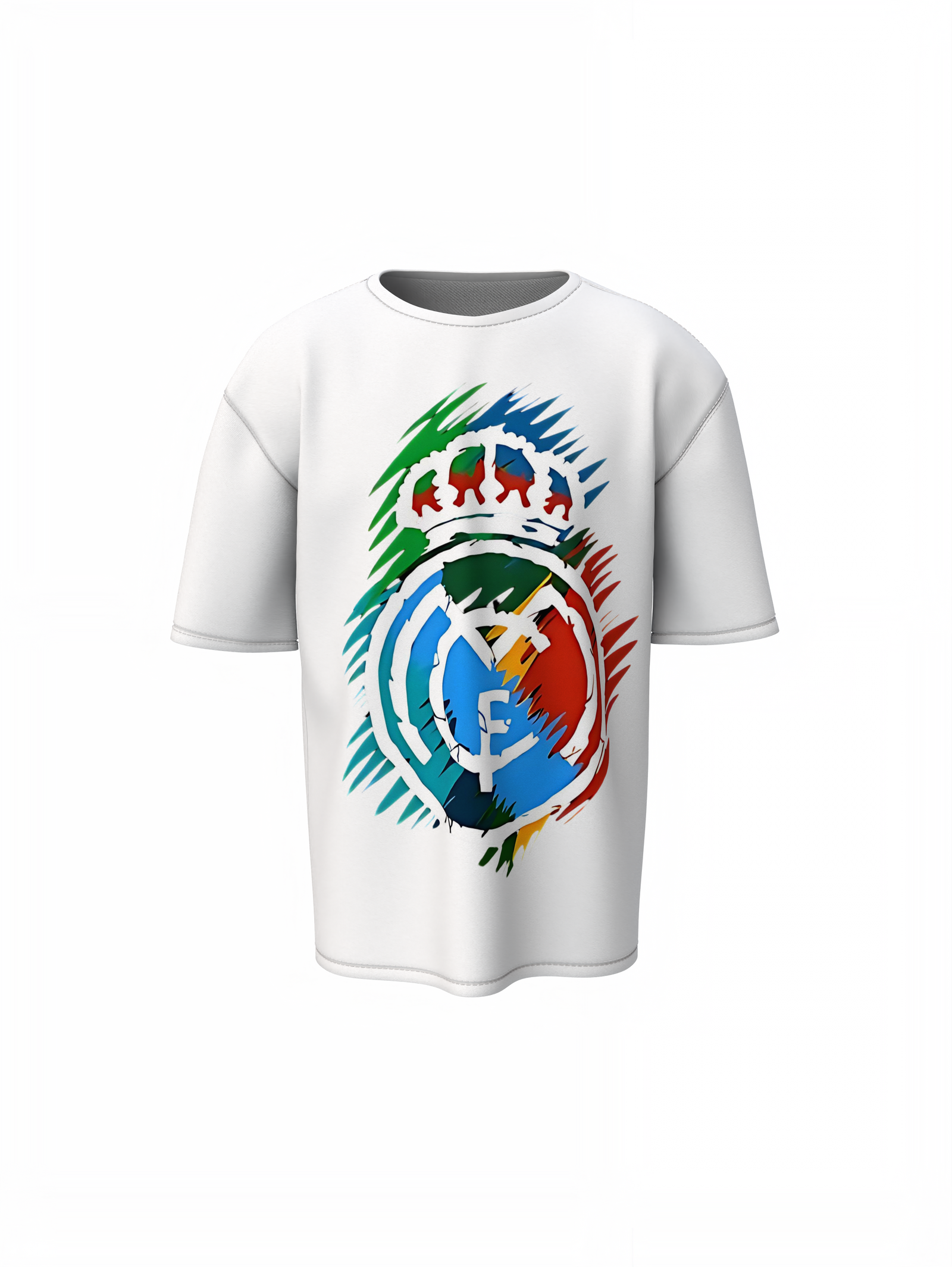 Madrid Legends Oversized T-Shirt – Football Fan Graphic Tee