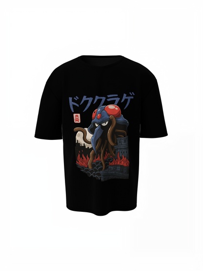 Tentacruel Oversized T-Shirts Anime Graphic Streetwear Tees