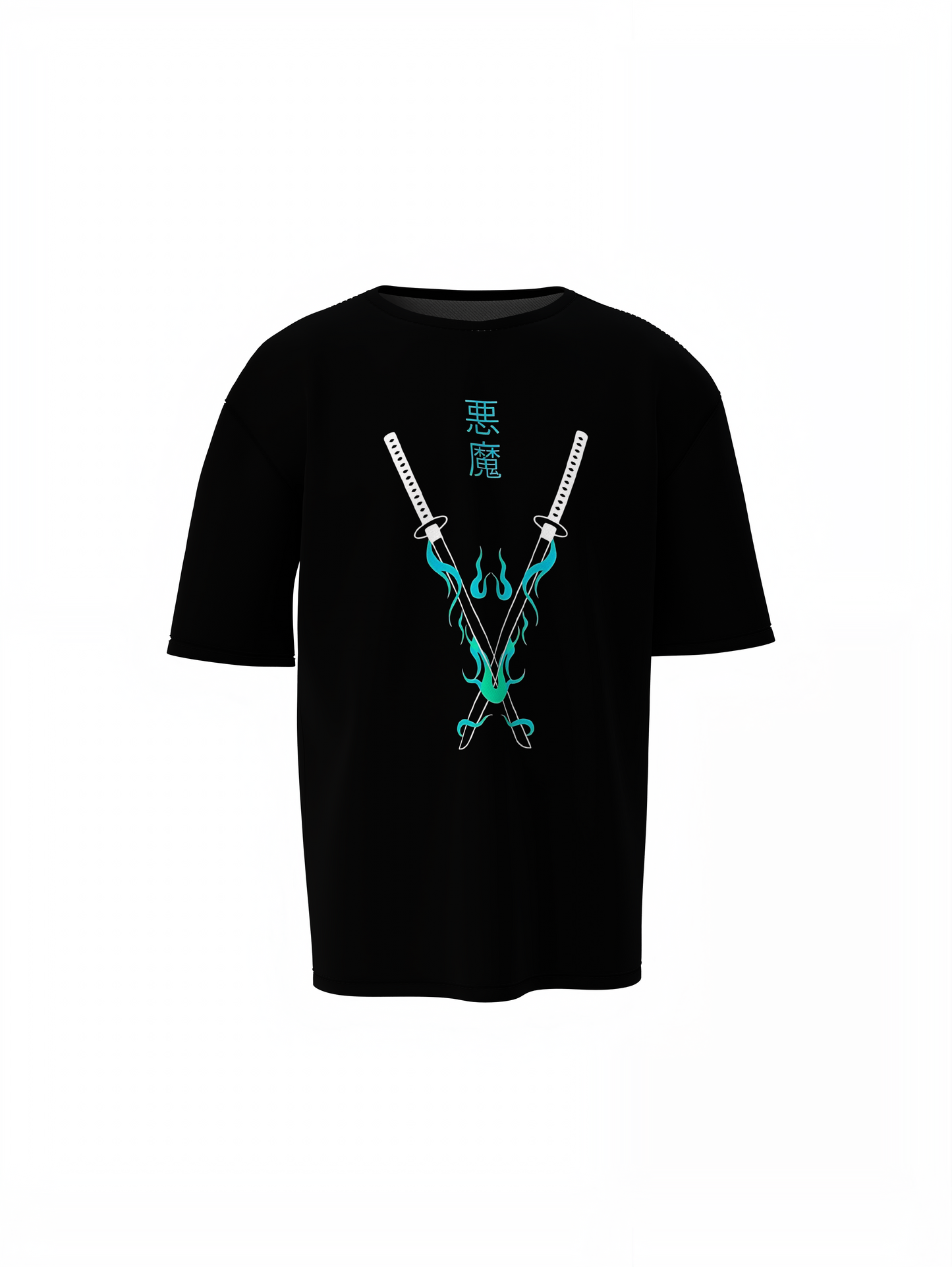 Dragaon Watar Effect Oversized T-Shirts