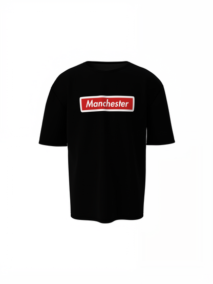 Manchester Oversized T-Shirts – Bold Football Fan Tee