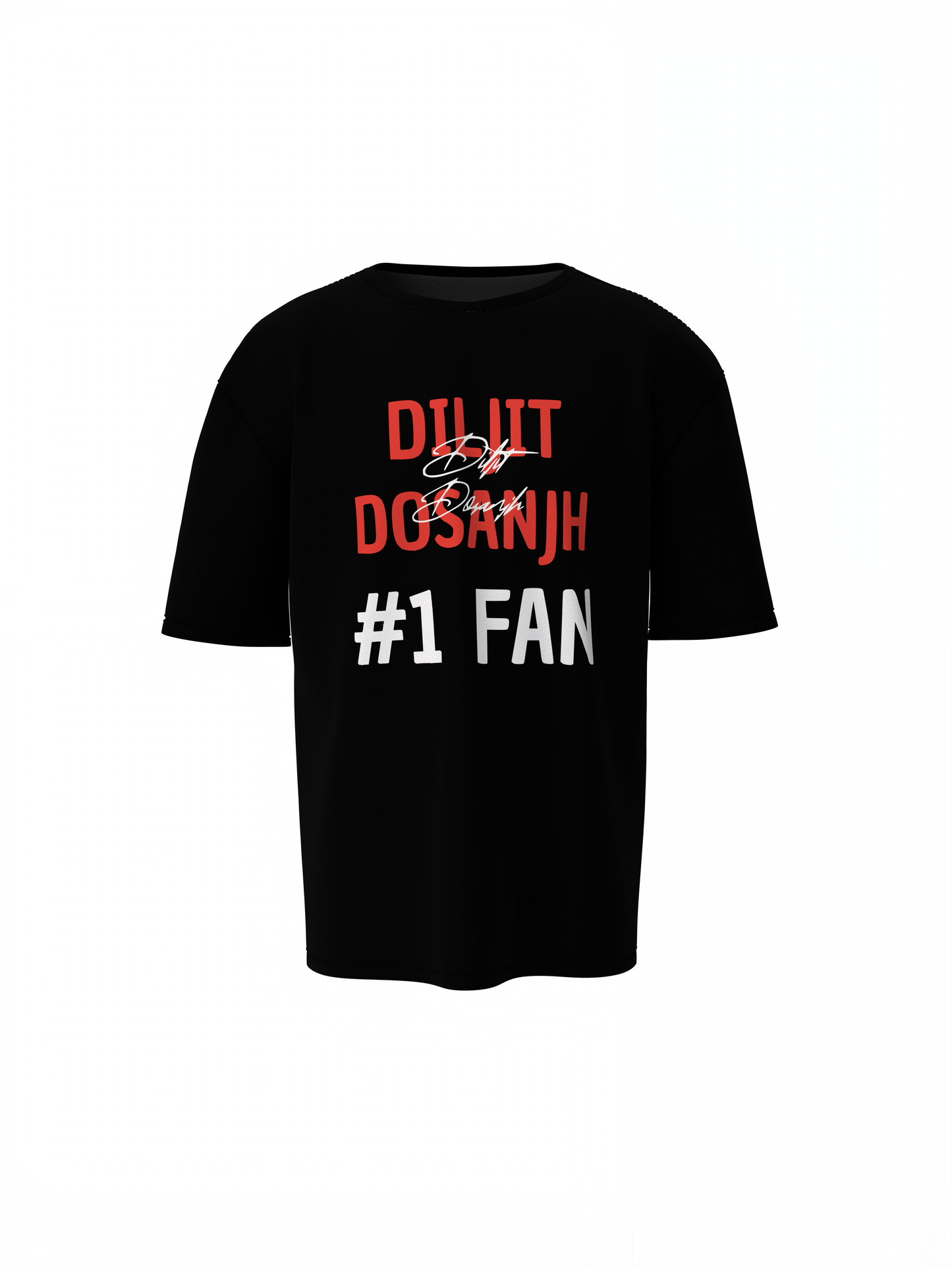 Diljit #1 Fan Oversized T-Shirt Panjabi Streetwear Trendy Look