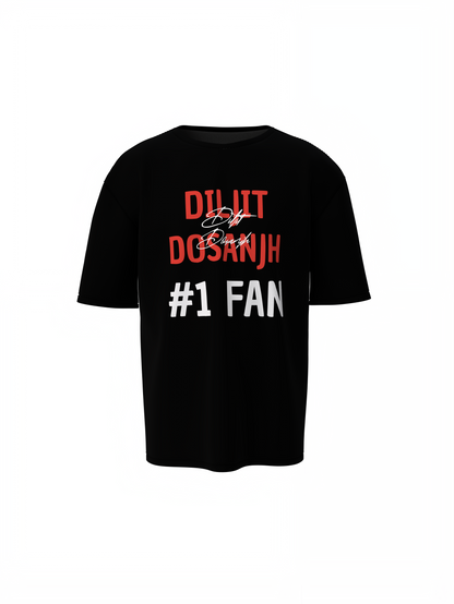 Diljit #1 Fan Oversized T-Shirt Panjabi Streetwear Trendy Look