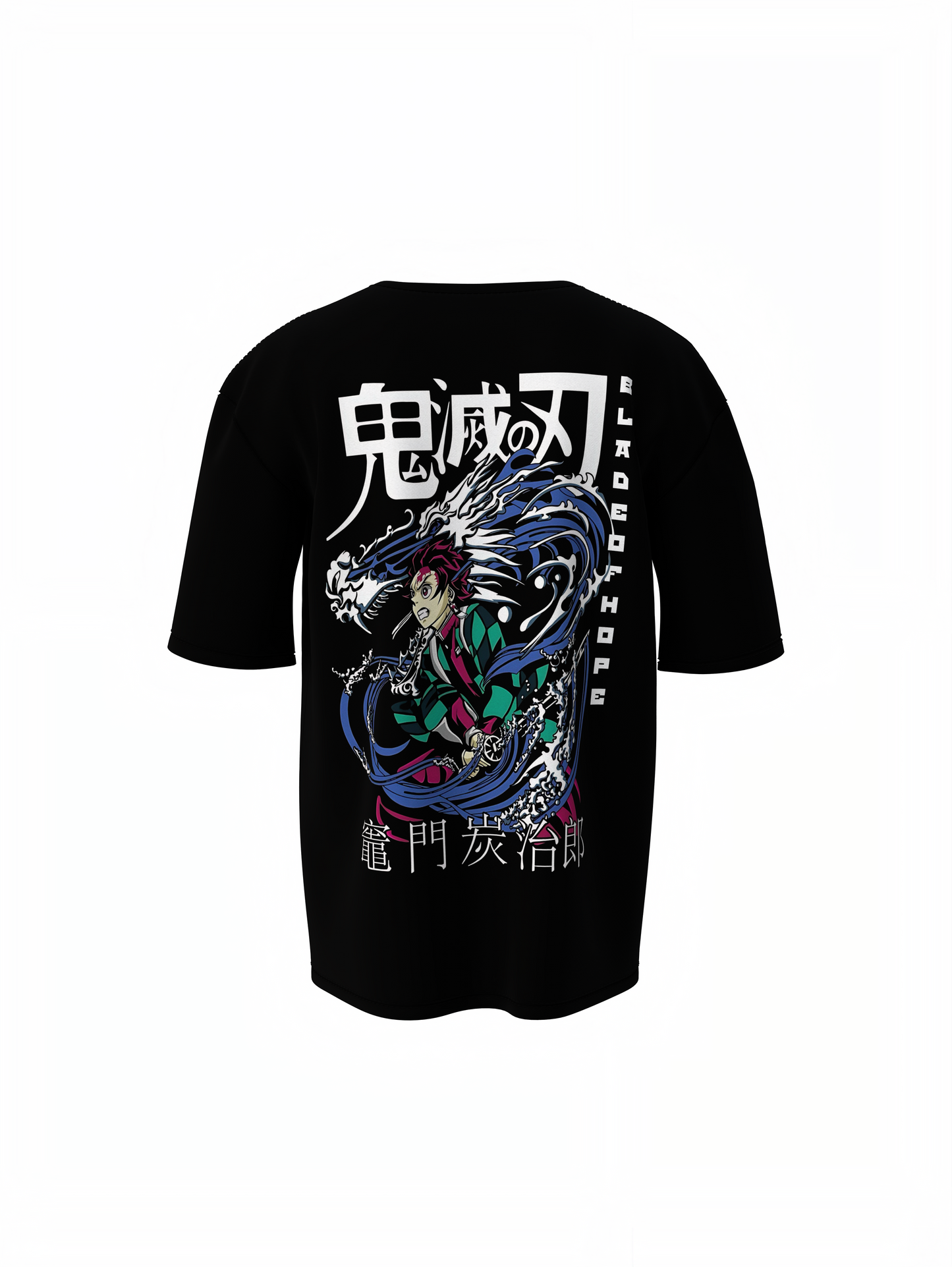 Dragaon Watar Effect Oversized T-Shirts