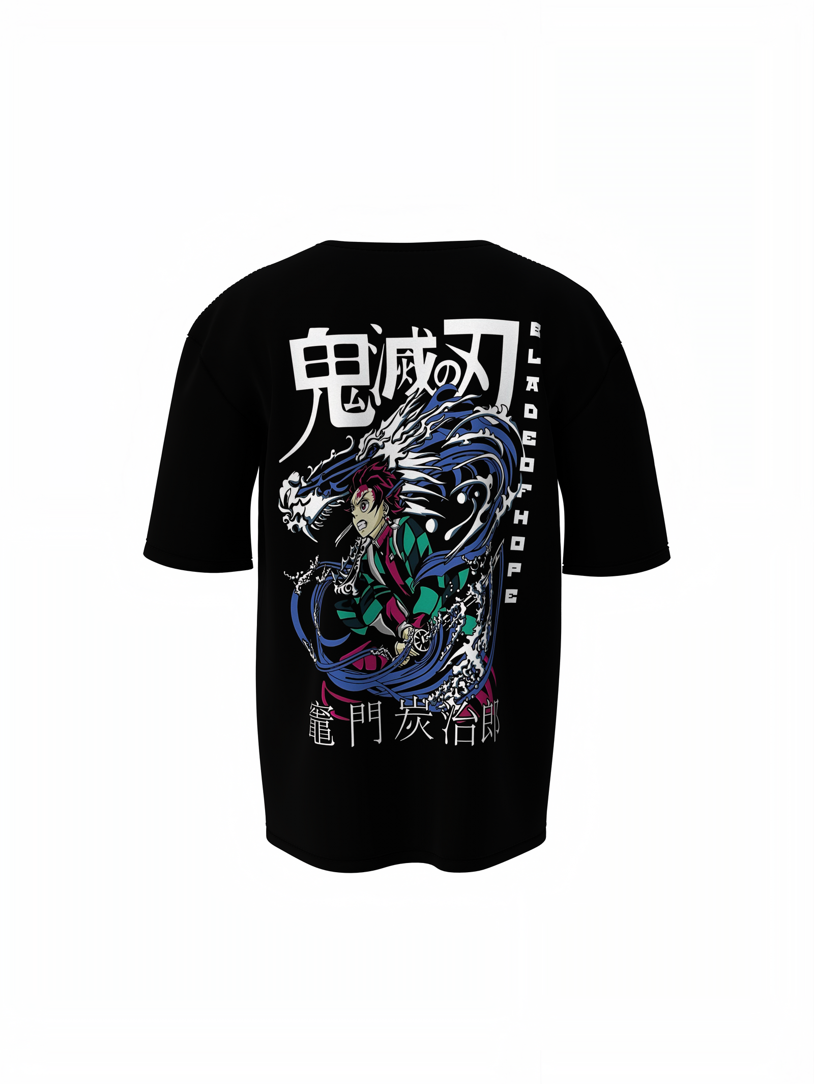 Dragaon Watar Effect Oversized T-Shirts