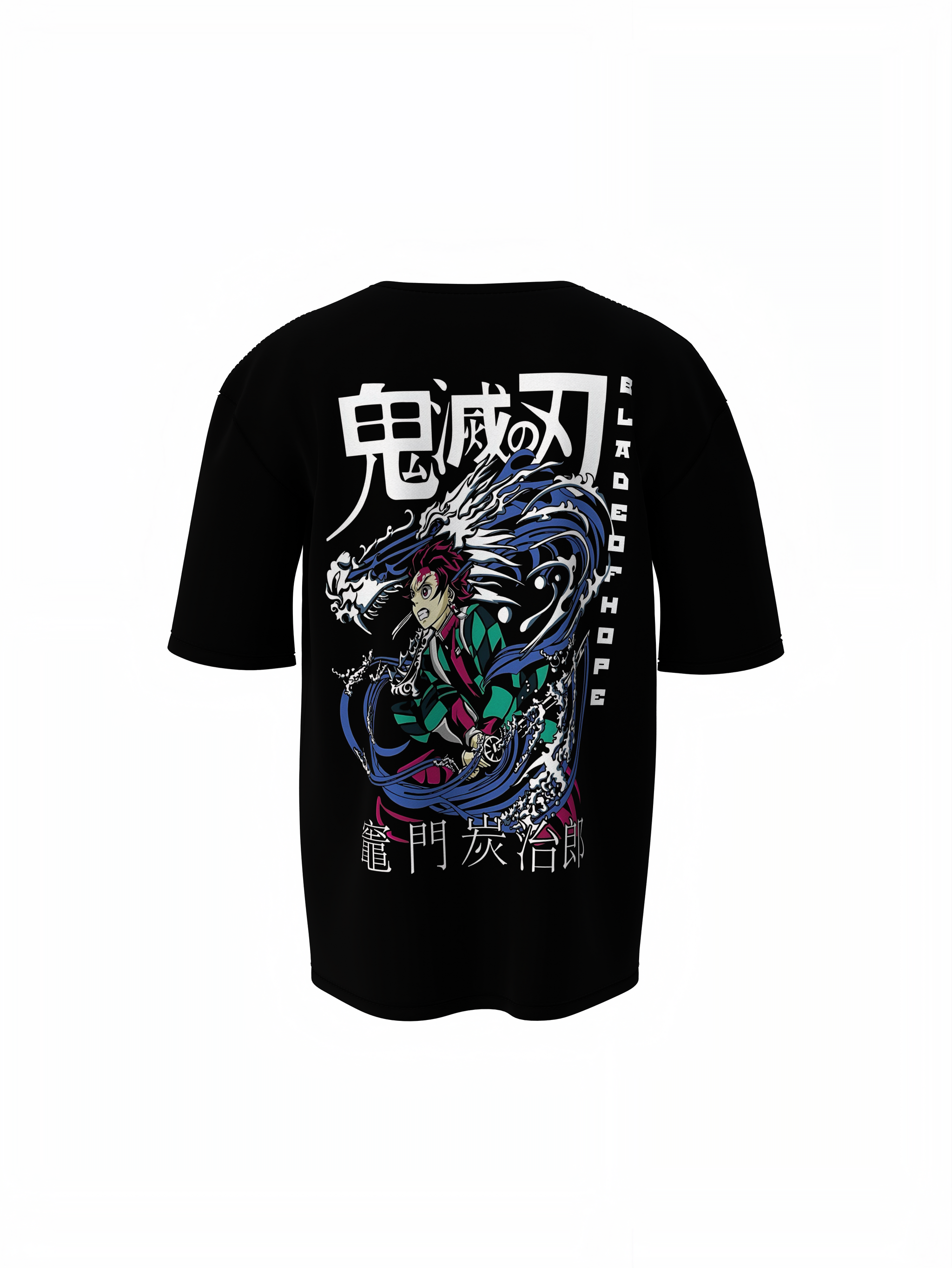 Dragaon Watar Effect Oversized T-Shirts