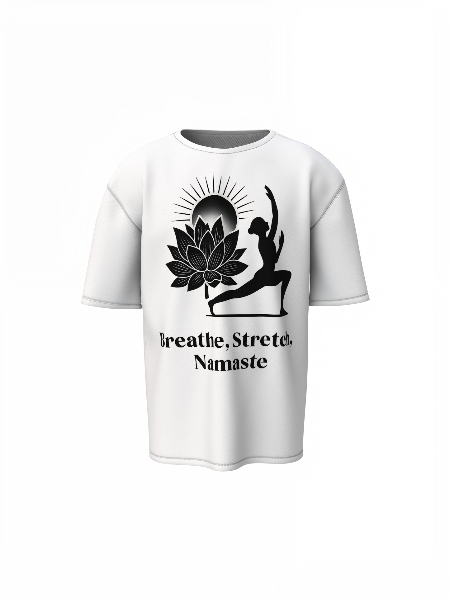 Yoga Words Oversized T-Shirt | Relaxed Comfortable Yoga Tee