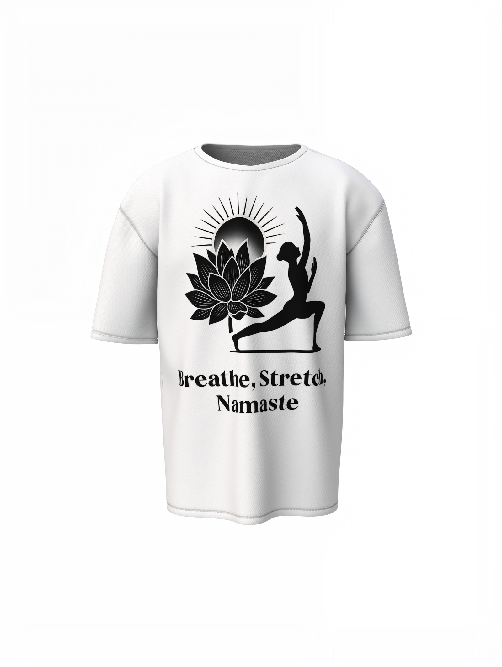 Yoga Words Oversized T-Shirt | Relaxed Comfortable Yoga Tee