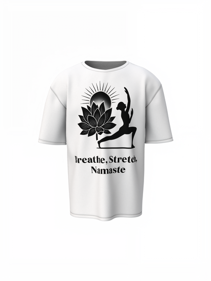 Yoga Words Oversized T-Shirt | Relaxed Comfortable Yoga Tee