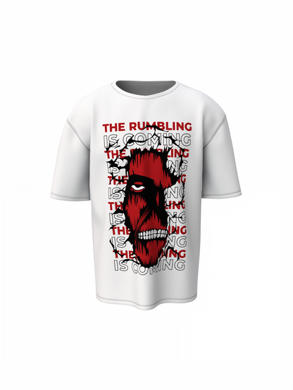 Rumbling Oversized T-Shirts for Bold Anime Streetwear Style