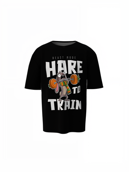 are To Train Oversized T-Shirts  Fun Fitness Streetwear Style