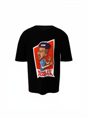 Kung Fu Pandya Portrait Oversized T-Shirts