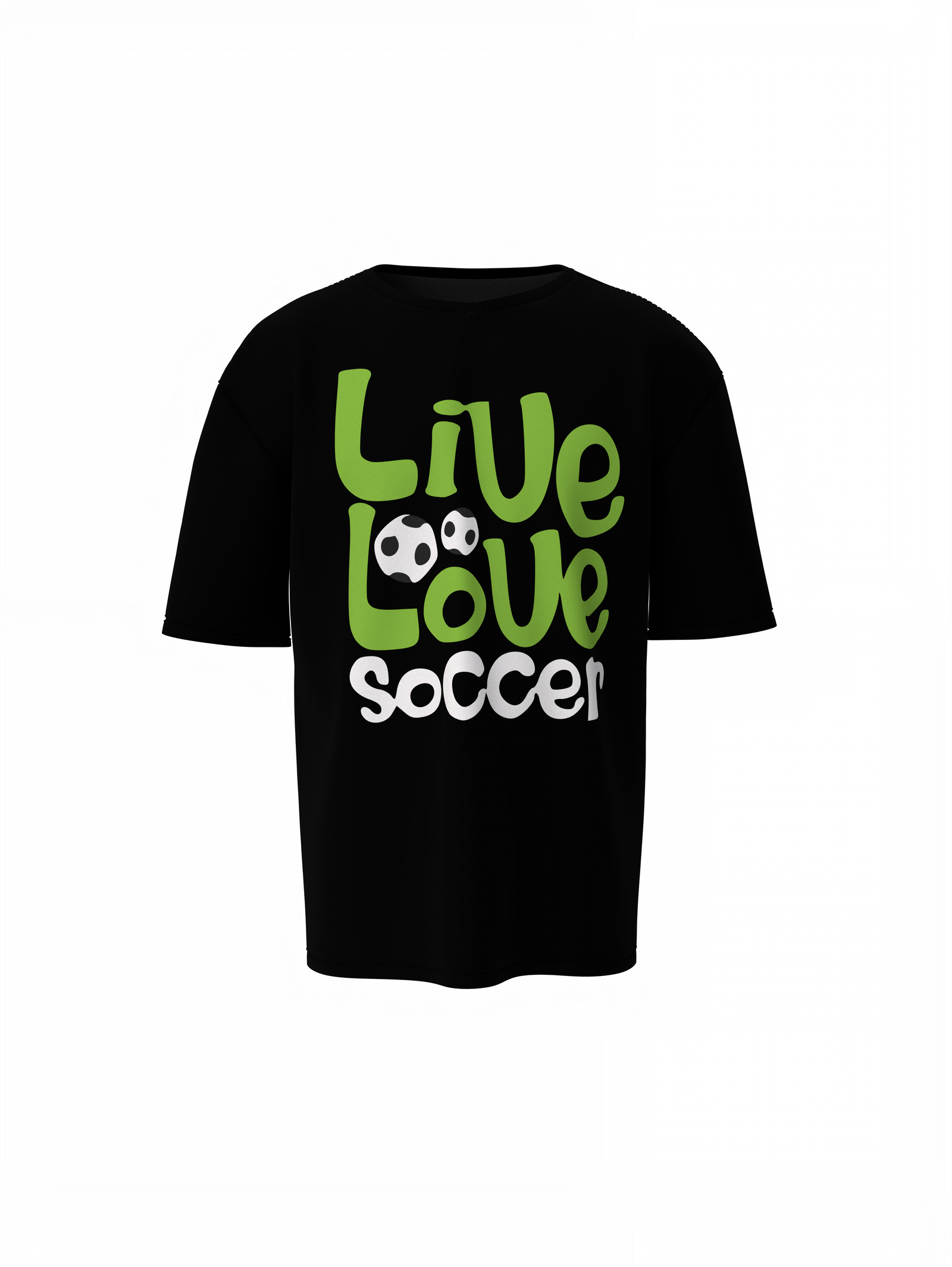 Live Love Soccer Oversized T-Shirt – Passion Football Tees