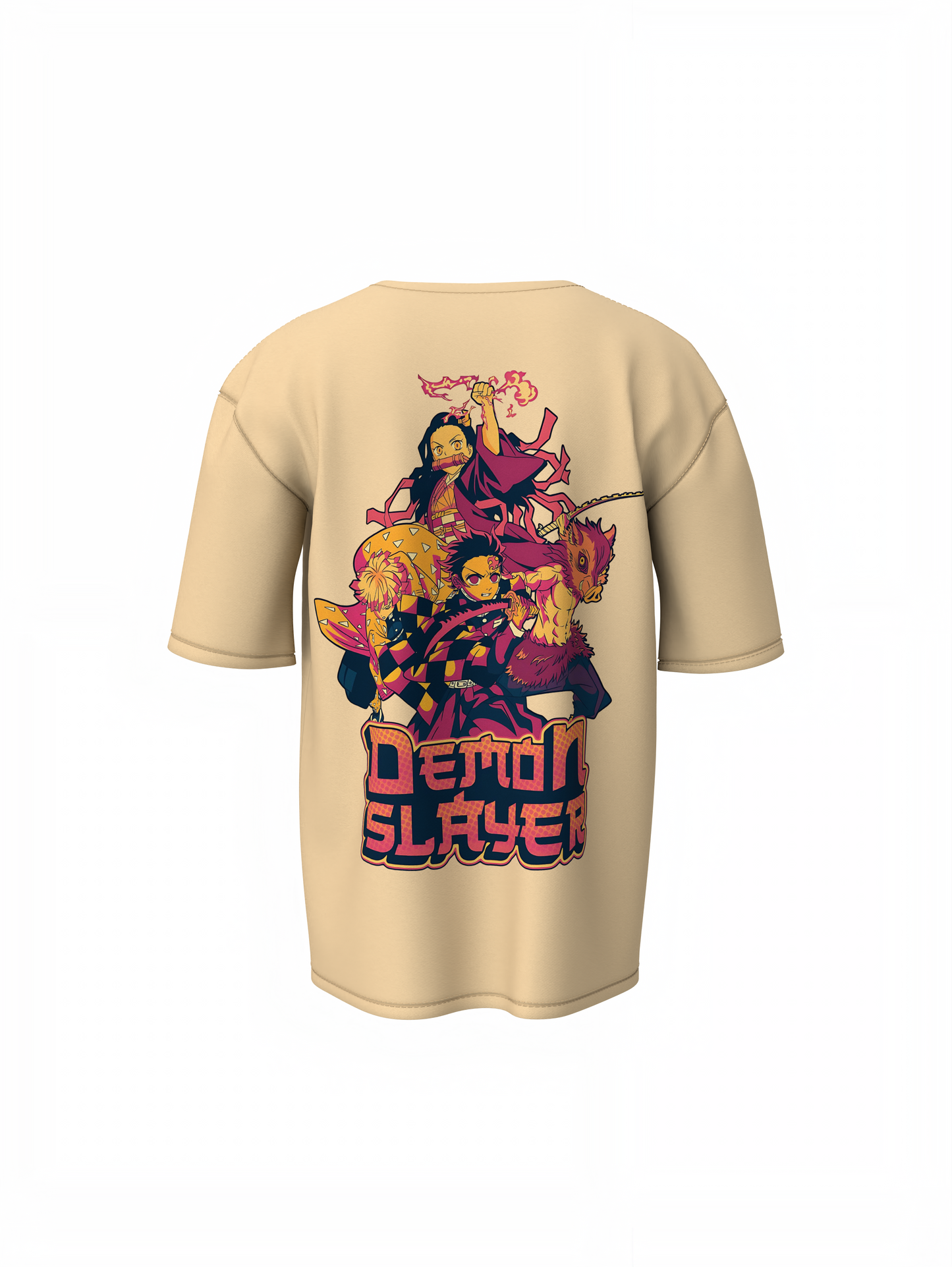 Tanijro Friends Oversized T-Shirts Anime Streetwear Designs