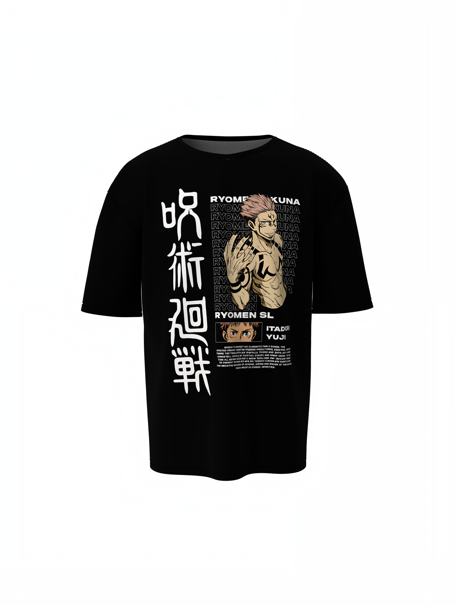 Ryomen Kuna Oversized T-Shirts for Anime Streetwear Outfits