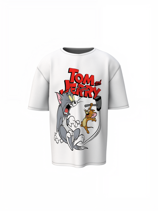 Tom And Jerry Cartoon Oversized T-Shirt Premium Streetwear