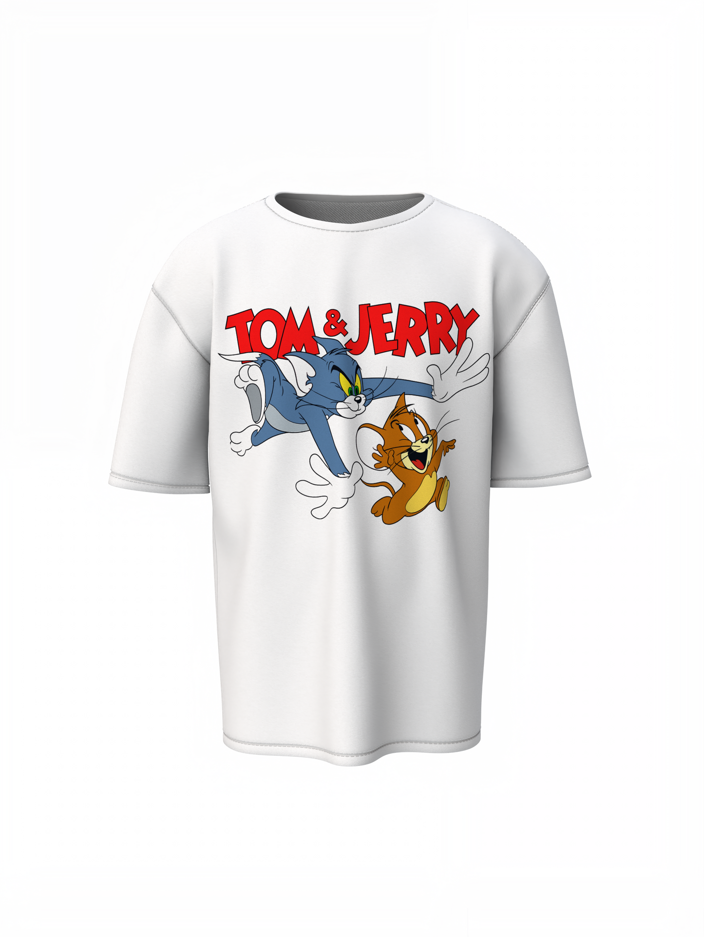 Tom And Jerry Fight Oversized T-Shirt Premium Streetwear