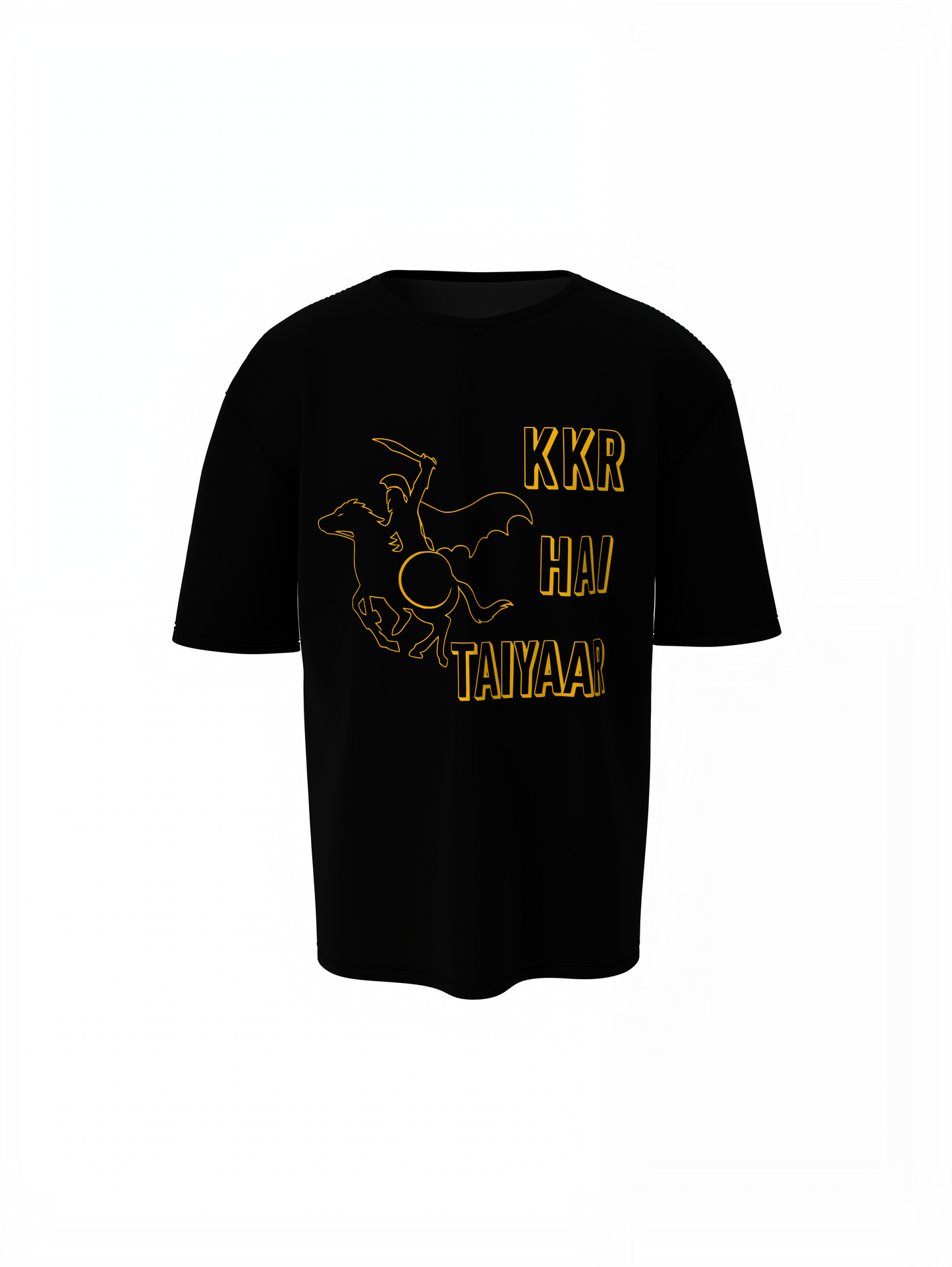 KKR Hai Taiyar Oversized T-Shirts