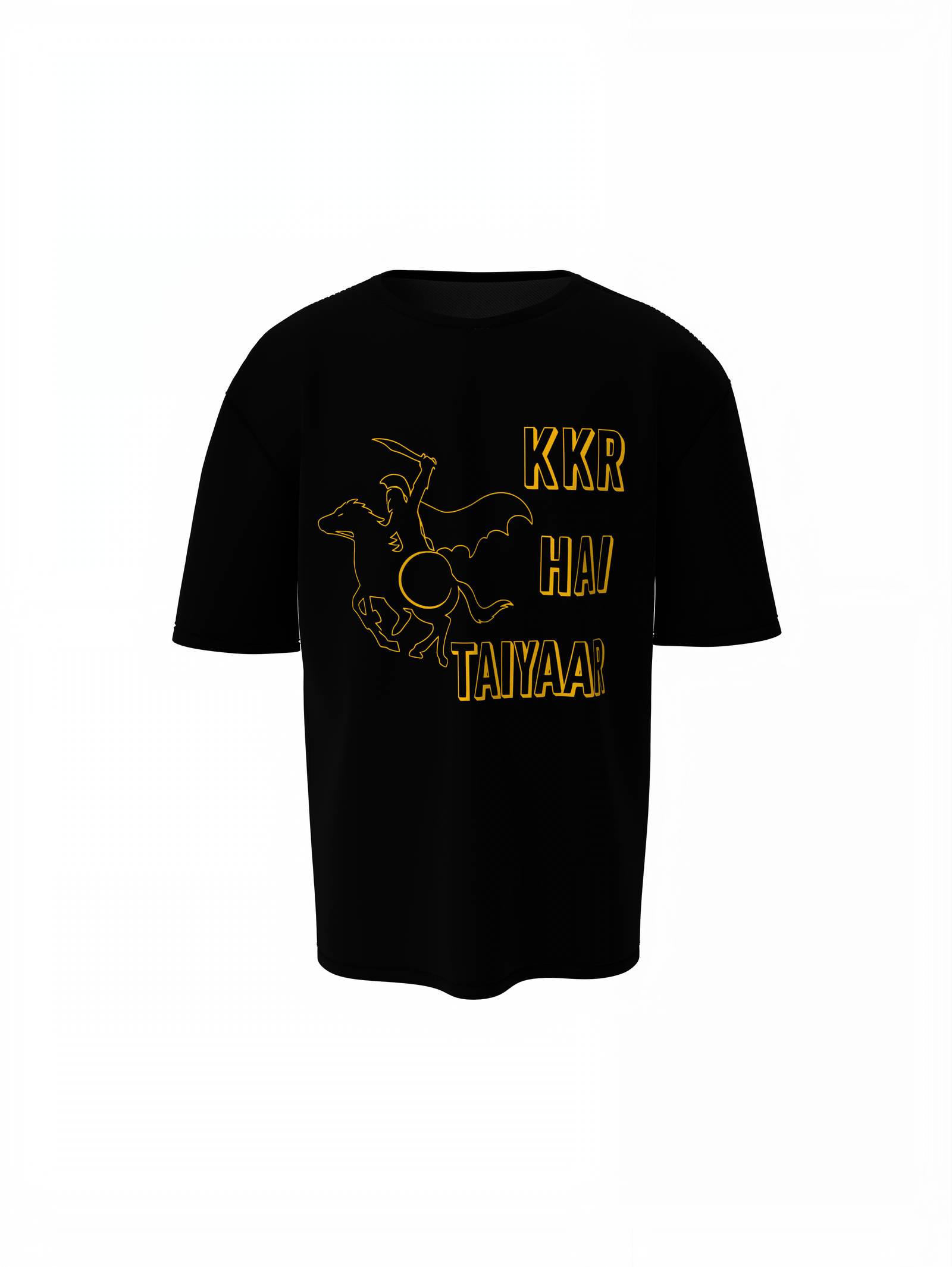 KKR Hai Taiyar Oversized T-Shirts