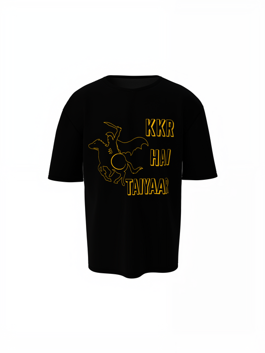 KKR Hai Taiyar Oversized T-Shirts