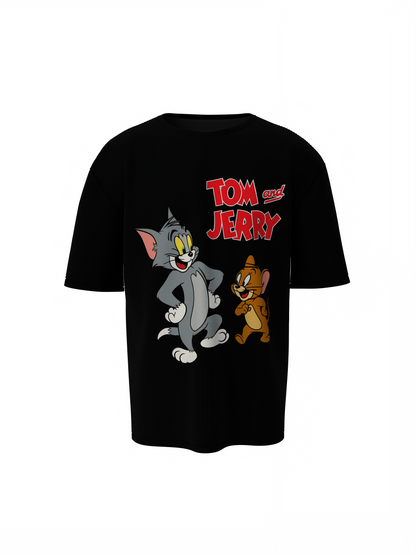 Tom & Jerry Fun Oversized T-Shirt, Premium Streetwear Style
