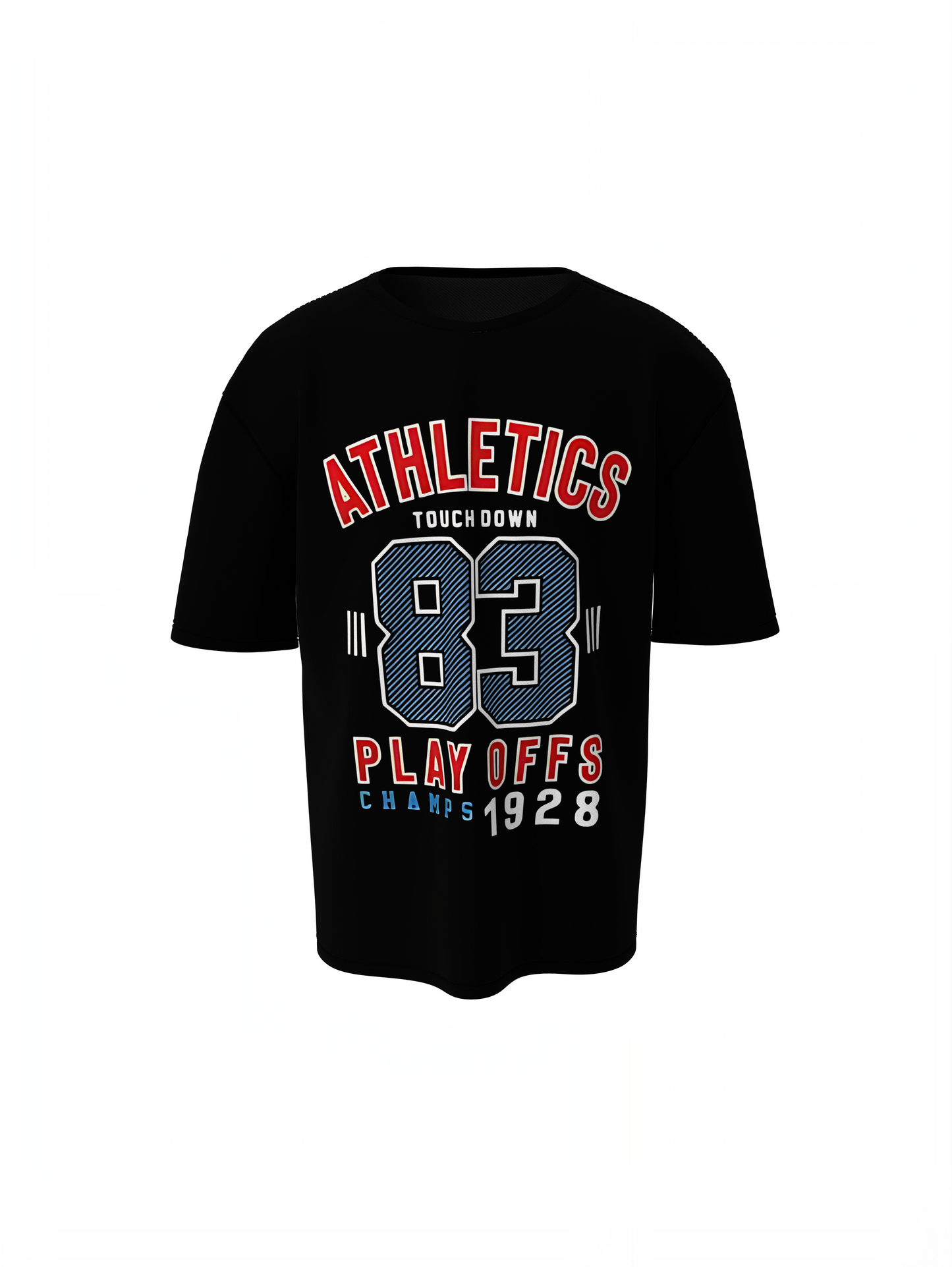 Baseball 83 Plays Off Oversized T-Shirt