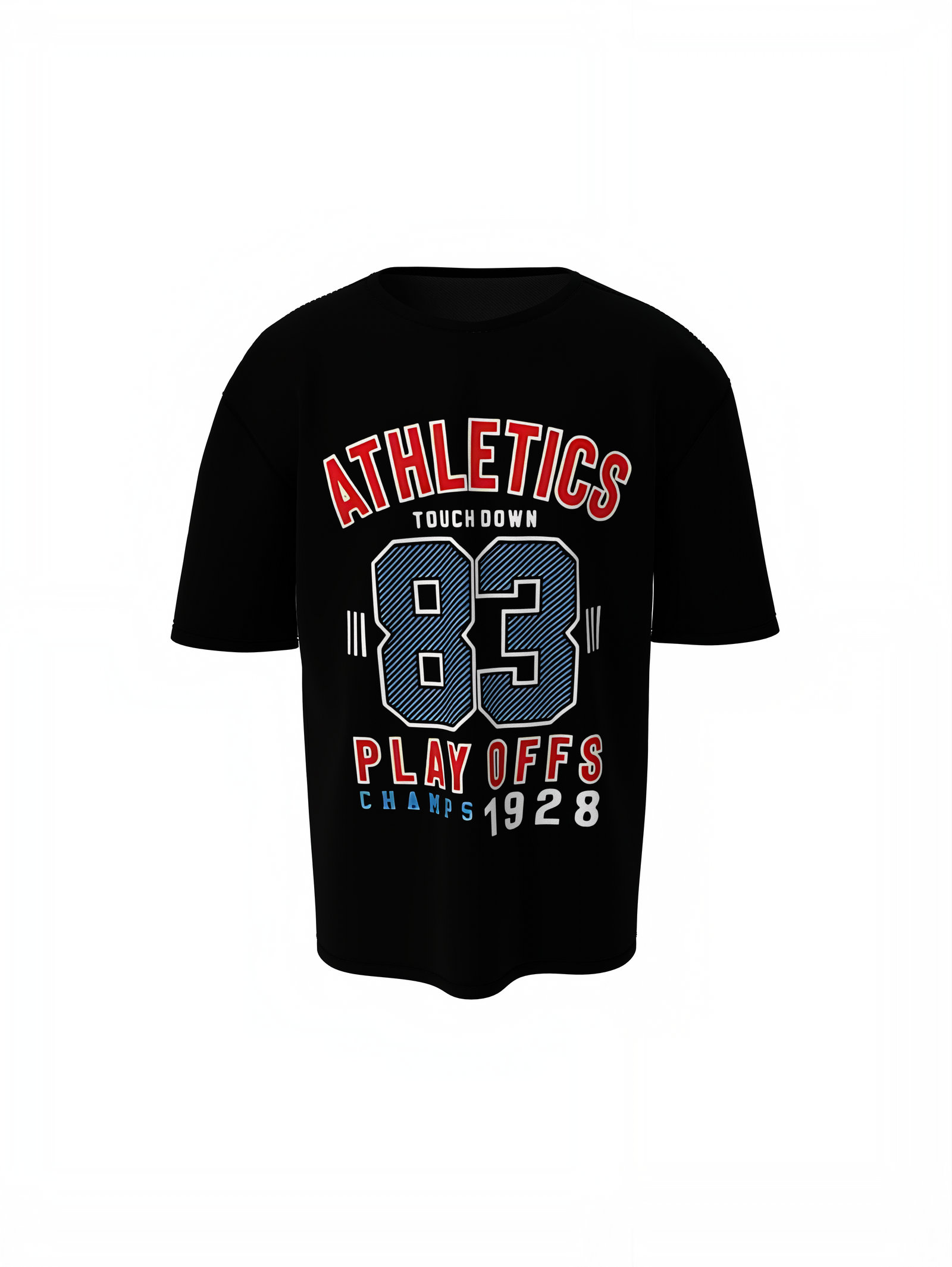 Baseball 83 Plays Off Oversized T-Shirt