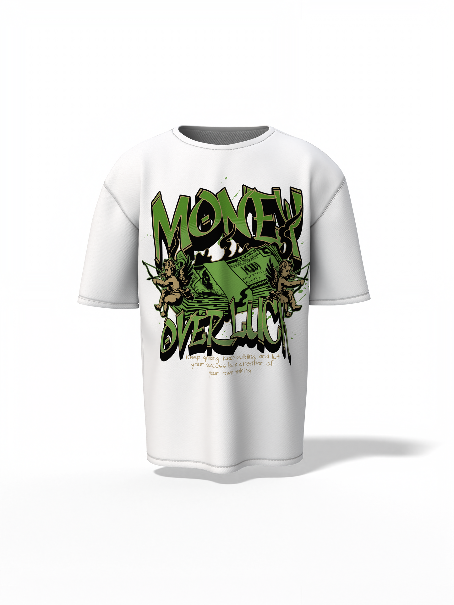 Money Over Luck Oversized T-Shirt – Bold & Stylish