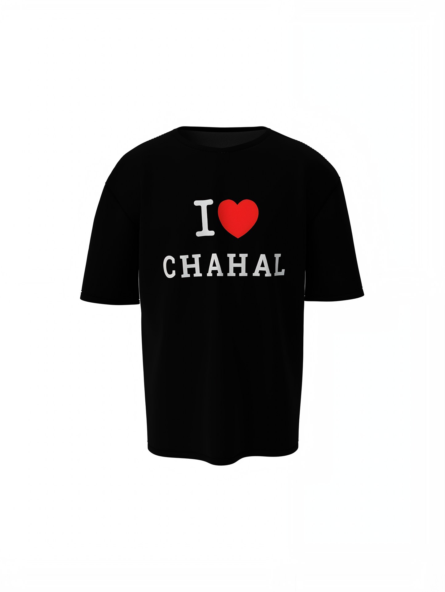 I Love Chahal Oversized T-Shirt