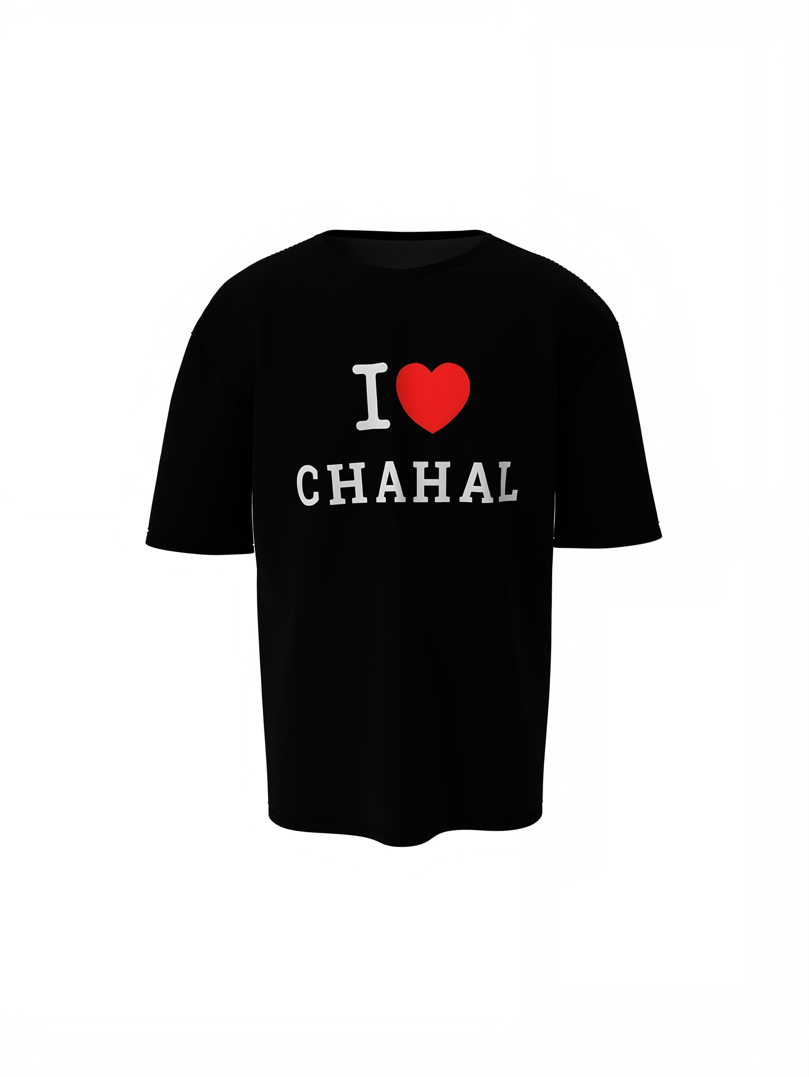 I Love Chahal Oversized T-Shirt