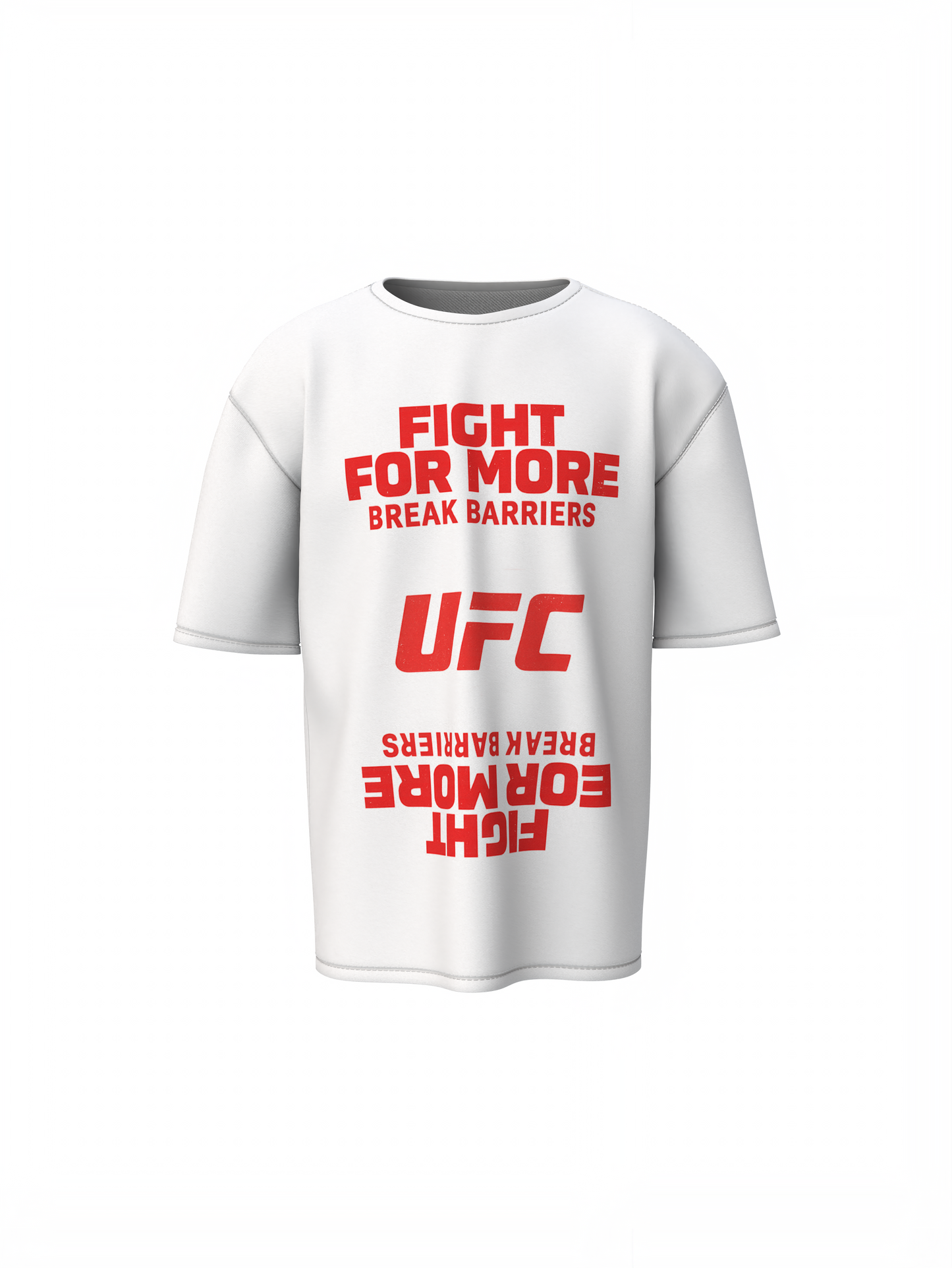 Fight For More Oversized T-Shirt Motivational Streetwear