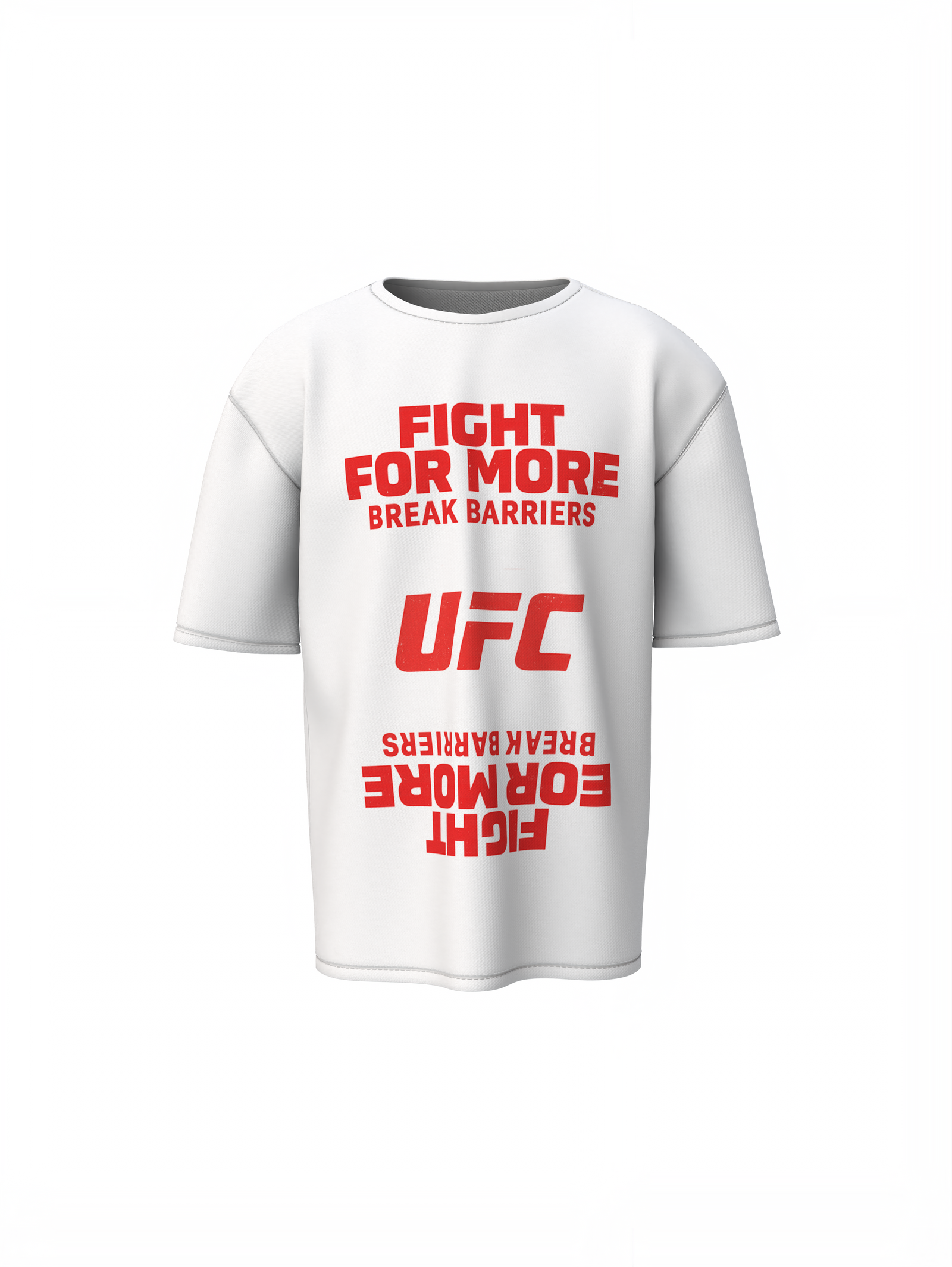 Fight For More Oversized T-Shirt Motivational Streetwear