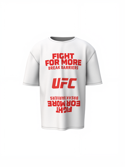 Fight For More Oversized T-Shirt Motivational Streetwear